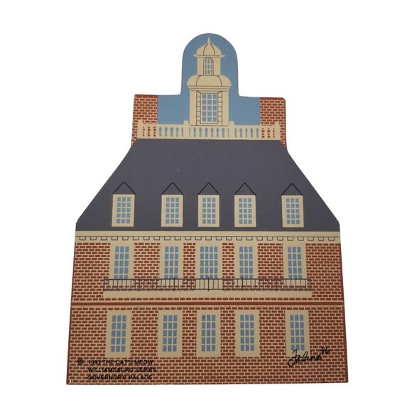 Cat's Meow Village Governor's Palace Williamsburg Series  Shelf Sitter - Picture 2 of 8